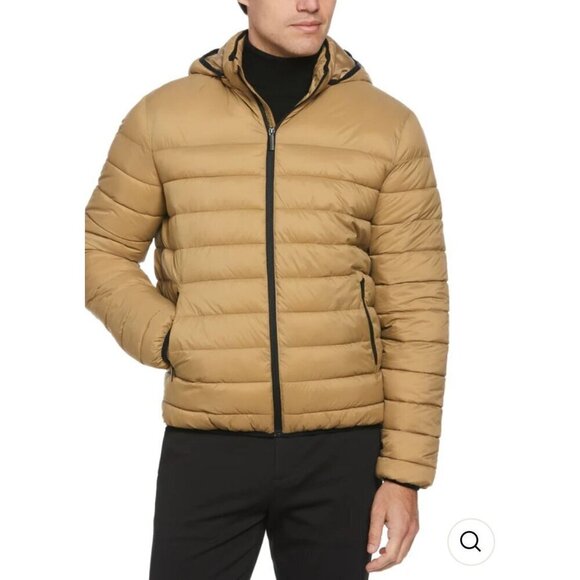 PERRY ELLIS Mens XXL Elmwood Lightweight Hooded Puffer Jacket - Picture 1 of 7